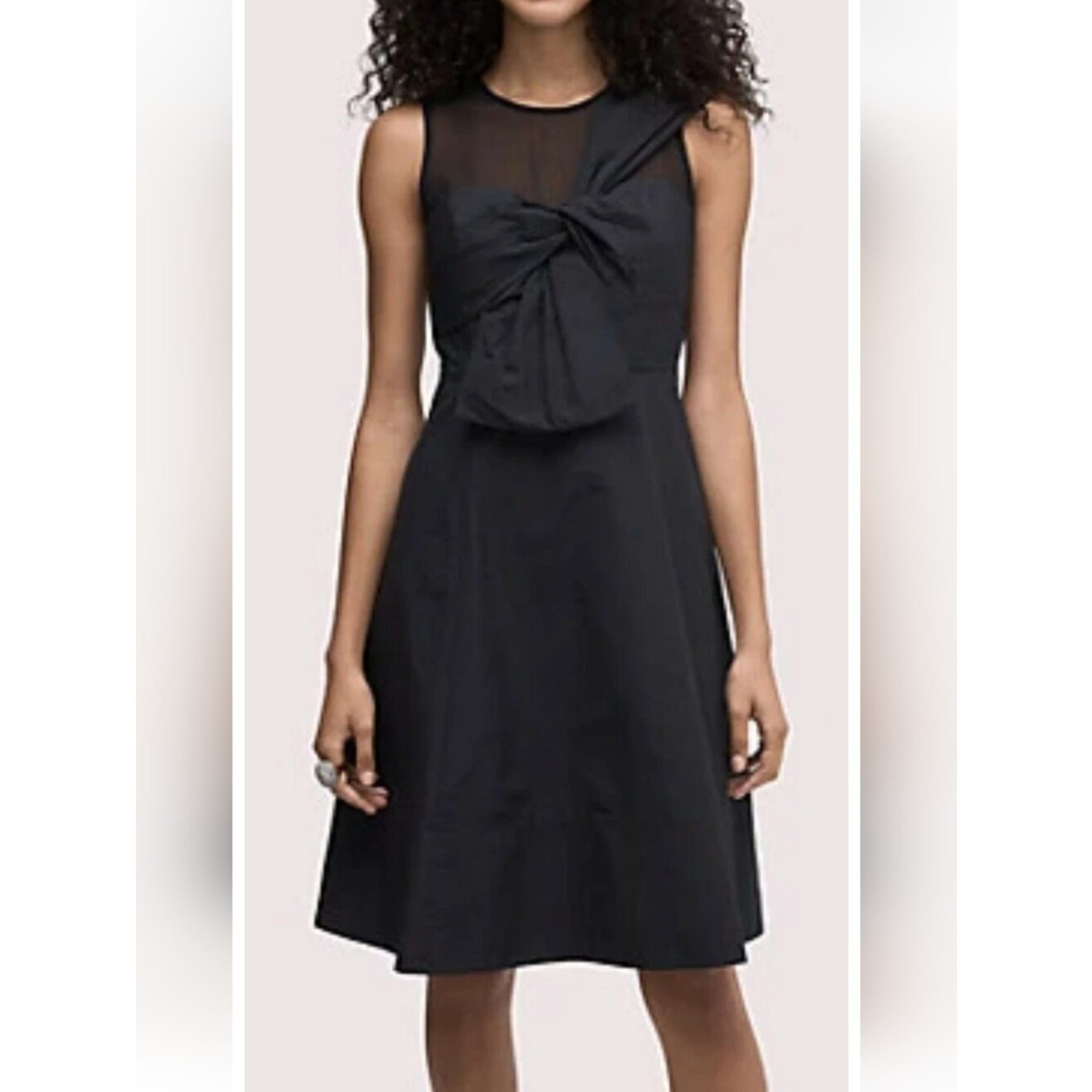 Kate Spade Bow Front Faille Dress, Sz 6