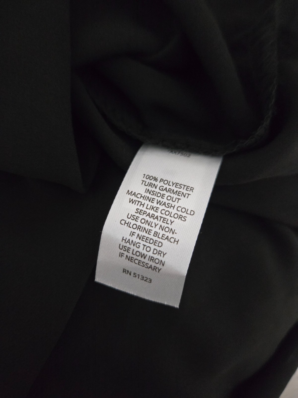 Halogen small black sheer sleeve long sleeve dress vneck *has snag