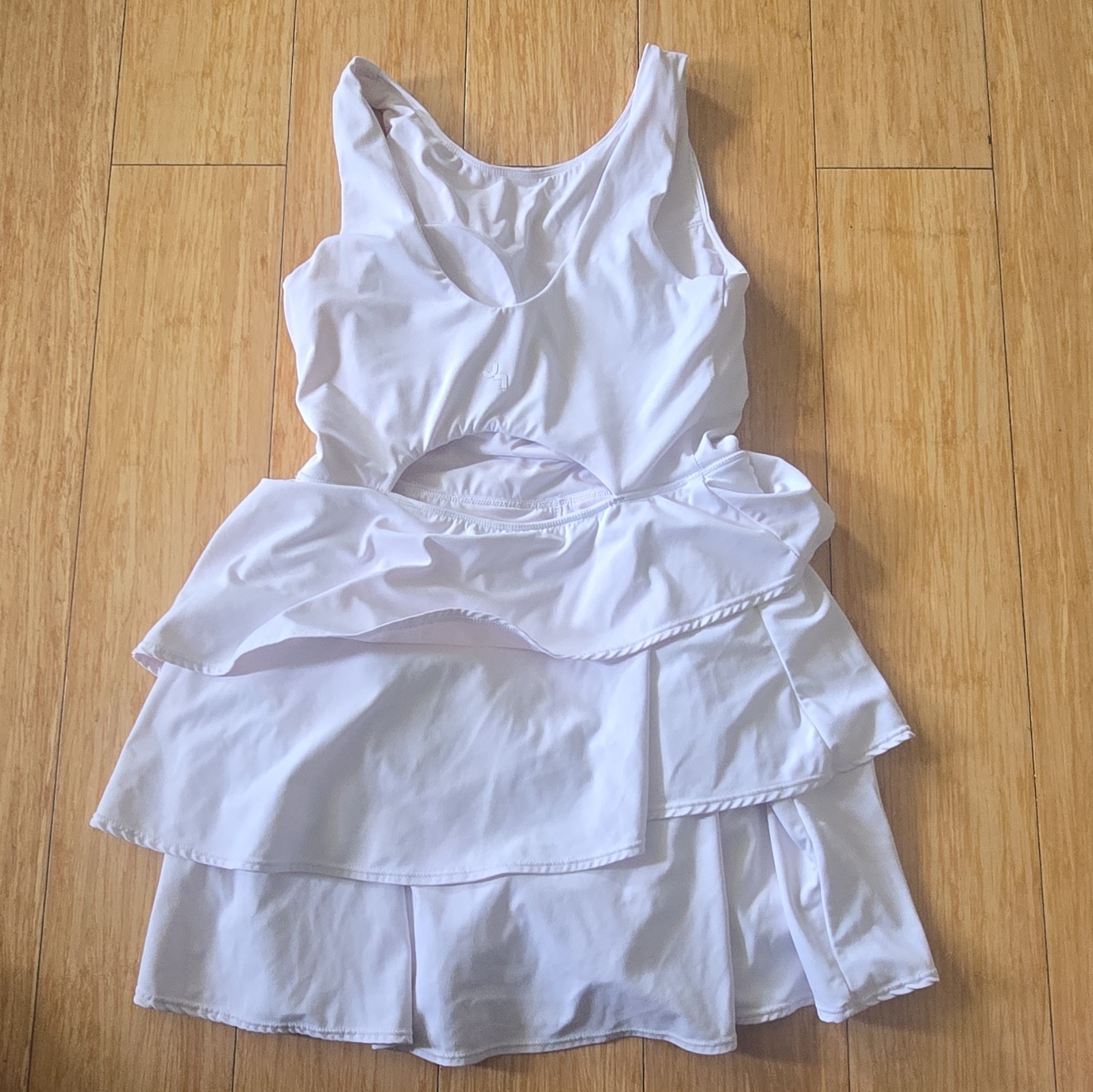 NWT Target JoyLab Women’s Tiered Skirt Exercise Dress White Size S –