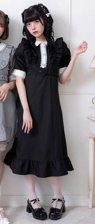 DearMyLove Sparkling Bijou Frill Afternoon Tea Dress Long Kawaii Jirai Kei Japan