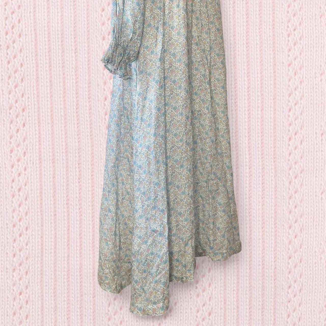 Oak Meadow Maxi Dress Size S Ditsy Floral Brand New Long Sleeves Peasent