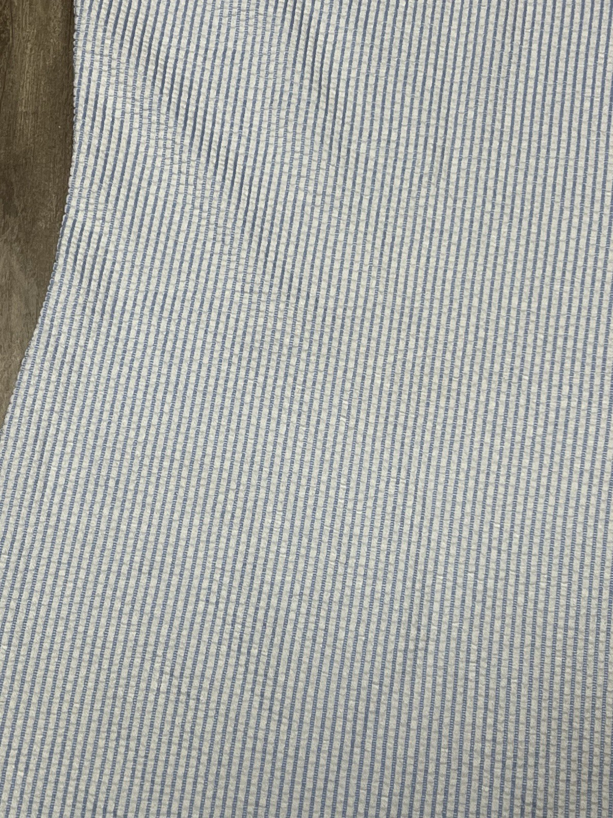Green Envelope Blue And White Striped Coastal Midi Dress Size M