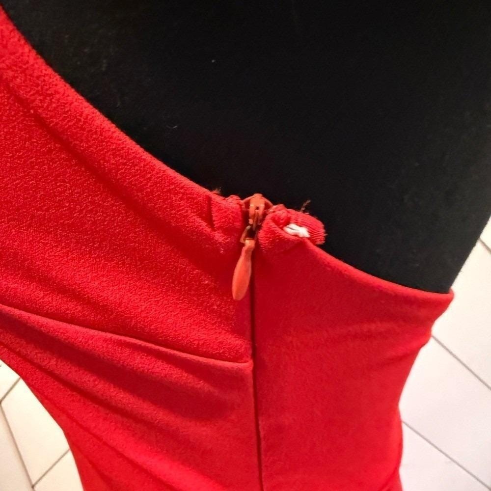 Remarkable Elegance Red Backless Halter Column Dress