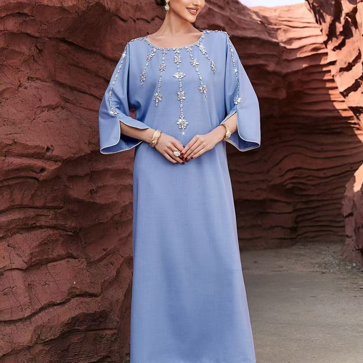 Women’s ethnic and diamond elegant temperament banquet dress