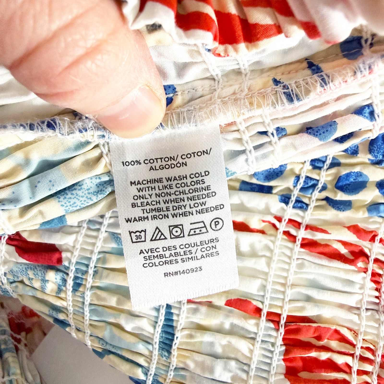 NWT LOFT White/Blue/Red Tropical Fish Print Maxi Strapless Dress Women’s Size S