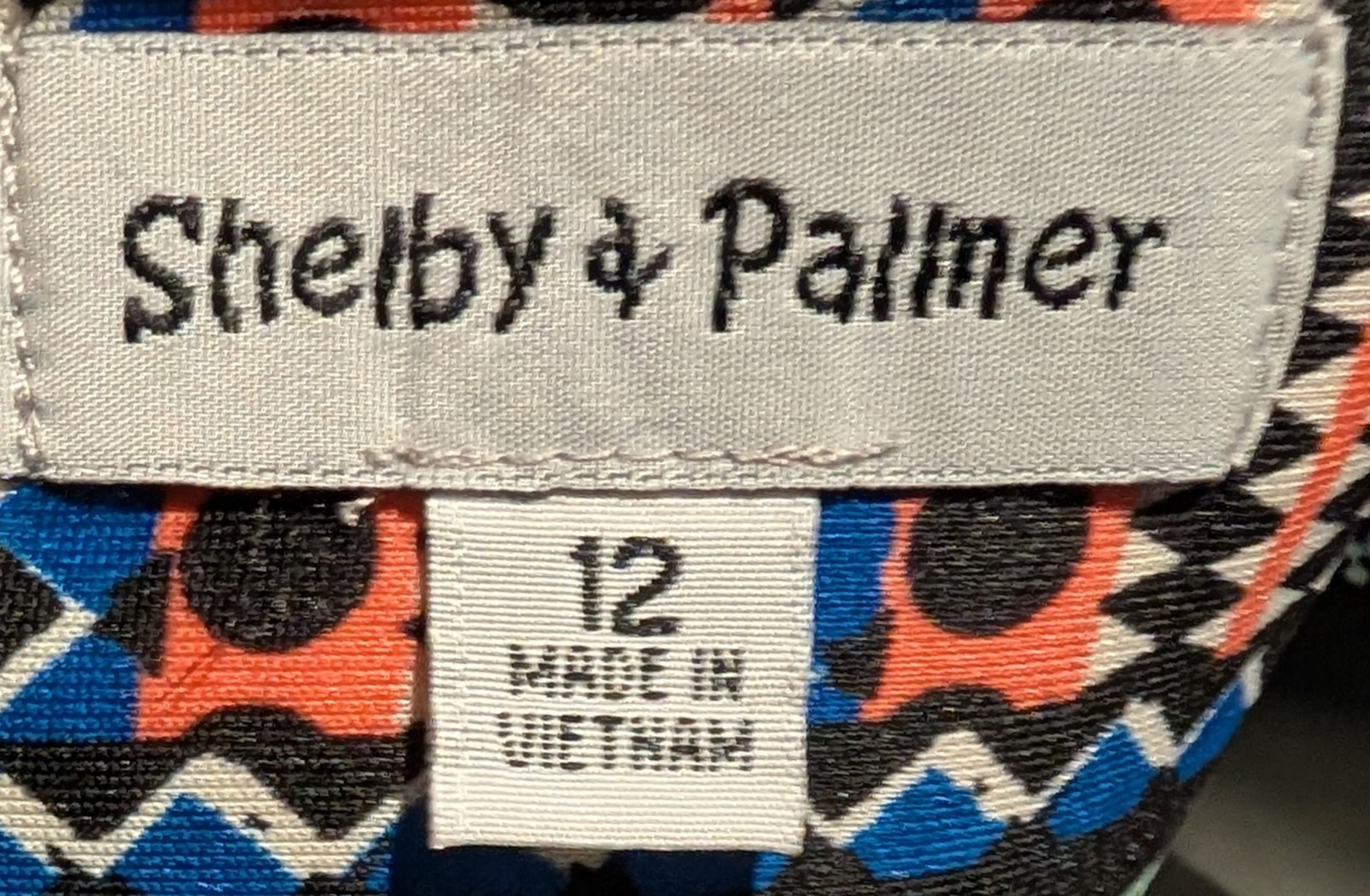 Shelby & Palmer Women’s P aleidoscopePrint Sheath Dress Mod Style Size 12 – NWT