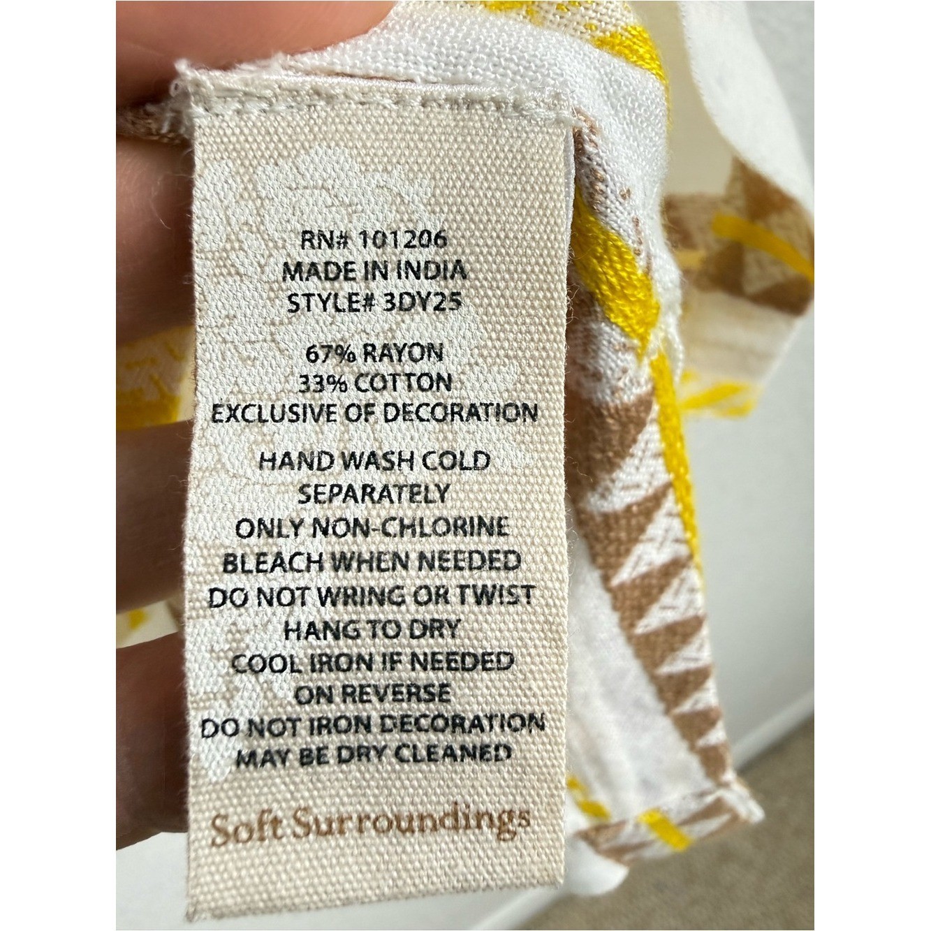 Soft Surroundings | Embellished Boho Tunic Dress | Petite Small