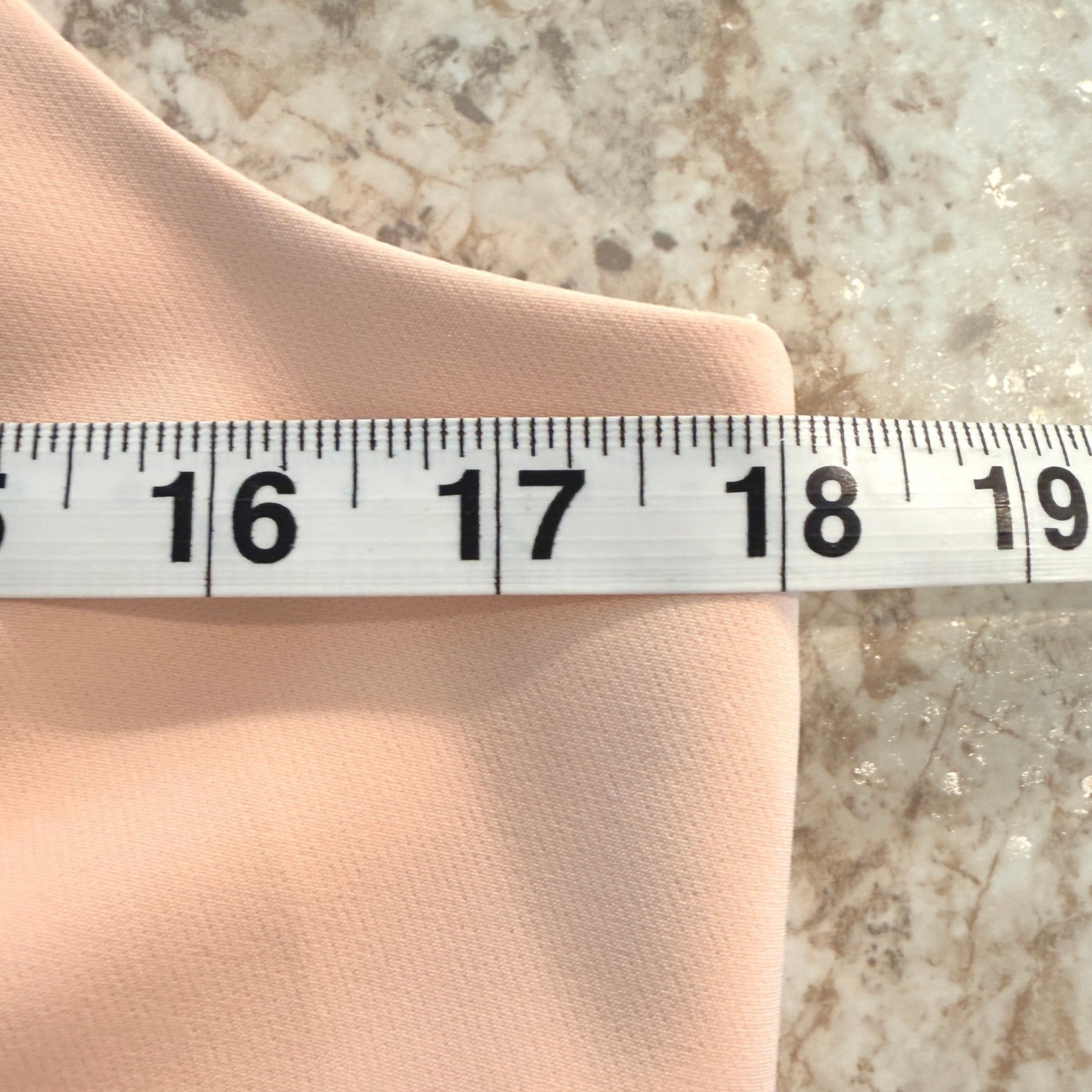 Peach Beaded Halter Ruffle Mermaid Hem Cocktail Dress Women Size M
