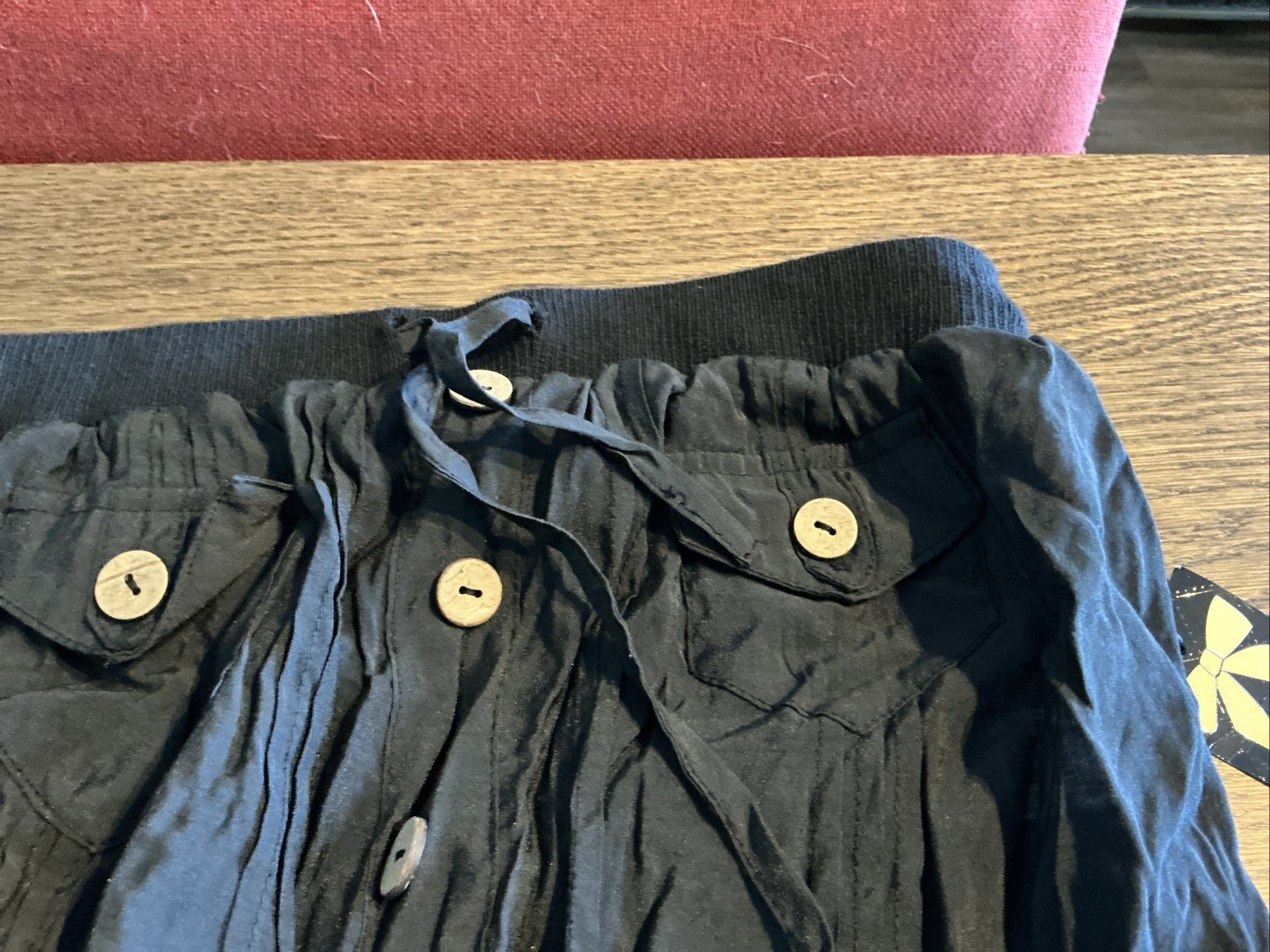 ALI & KRIS Linen Romper Size Medium Black – NWT
