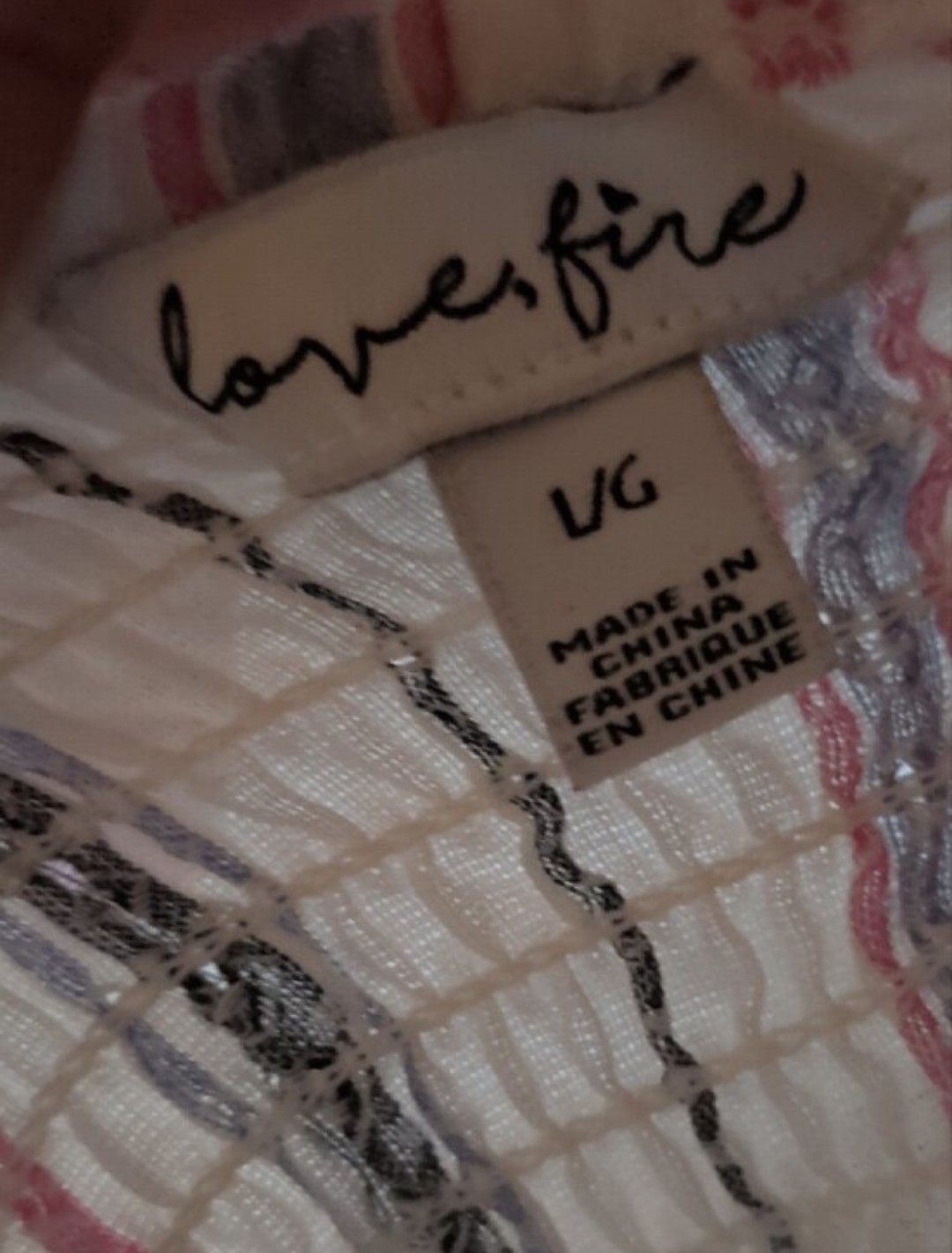 Love, Fire Multicolor Striped Strapless Smocked Fit & Flare Short Dress L