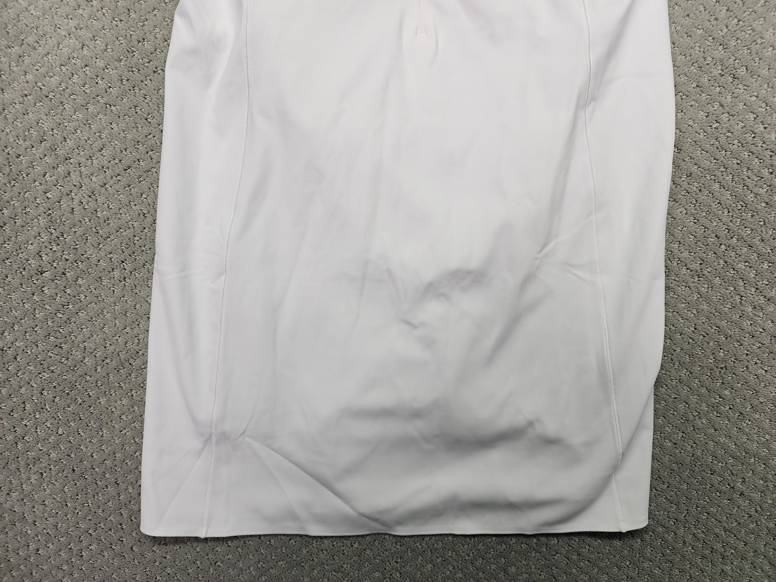 Spanx Dress Womens Small White Zip Front Racerback Built In Shorts Pockets