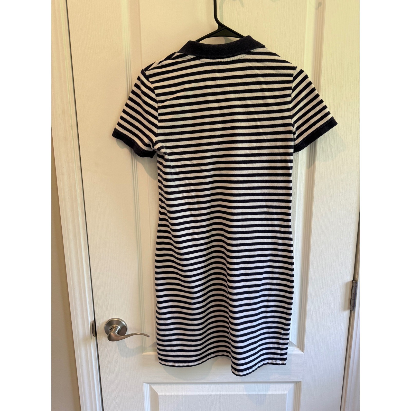 Y2K Tommy Hilfiger Navy White Stripe Polo Dress XS Tennis Coastal Preppy