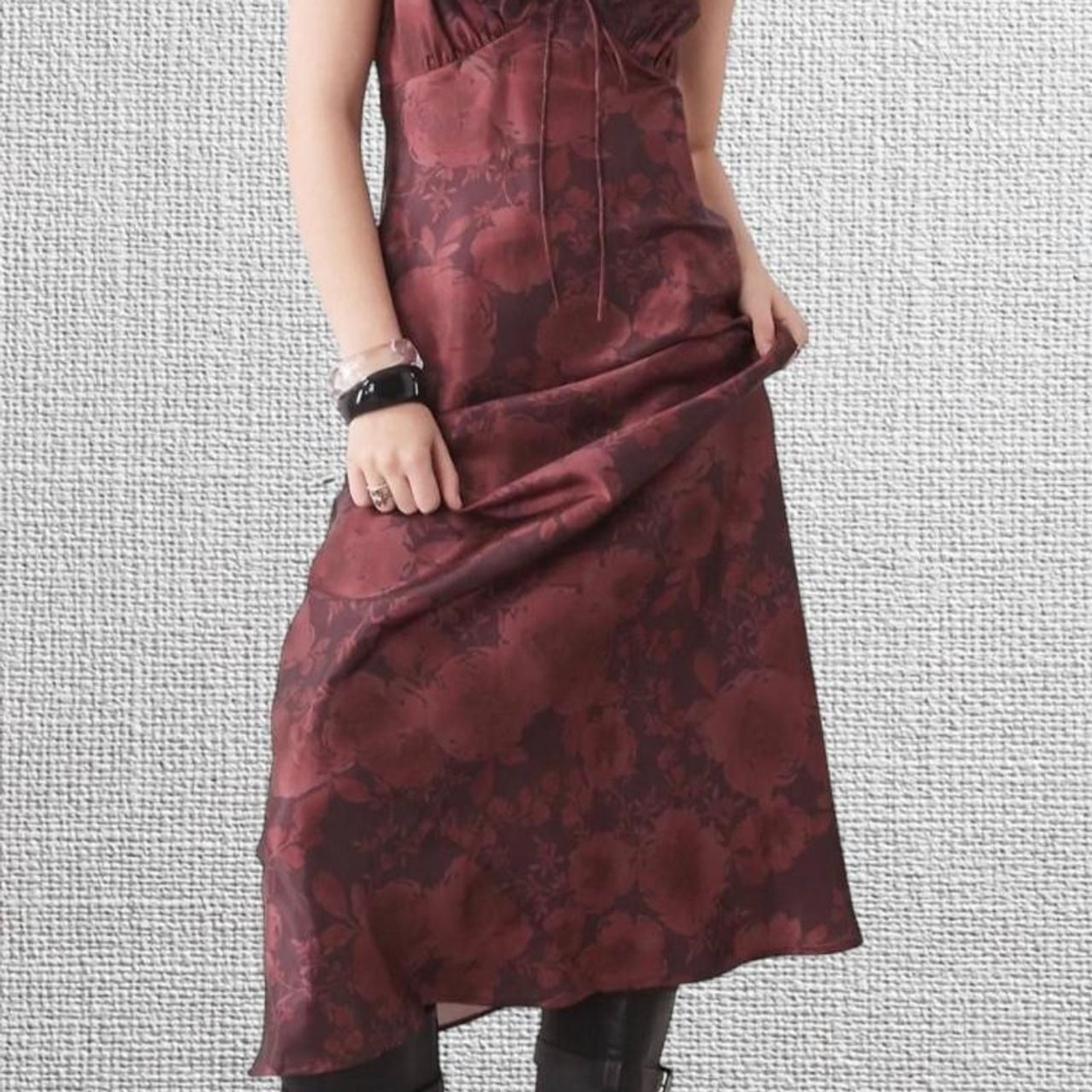 Asos-reclaimed-vintage Women’s Burgundy and Red Dress