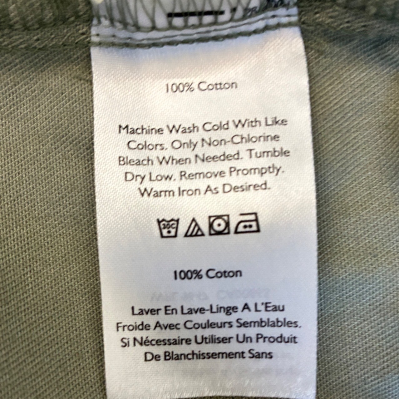 Eddie Bauer Womens Olive Green Cotton Utility Short Sleeve Shirt Dress Medium