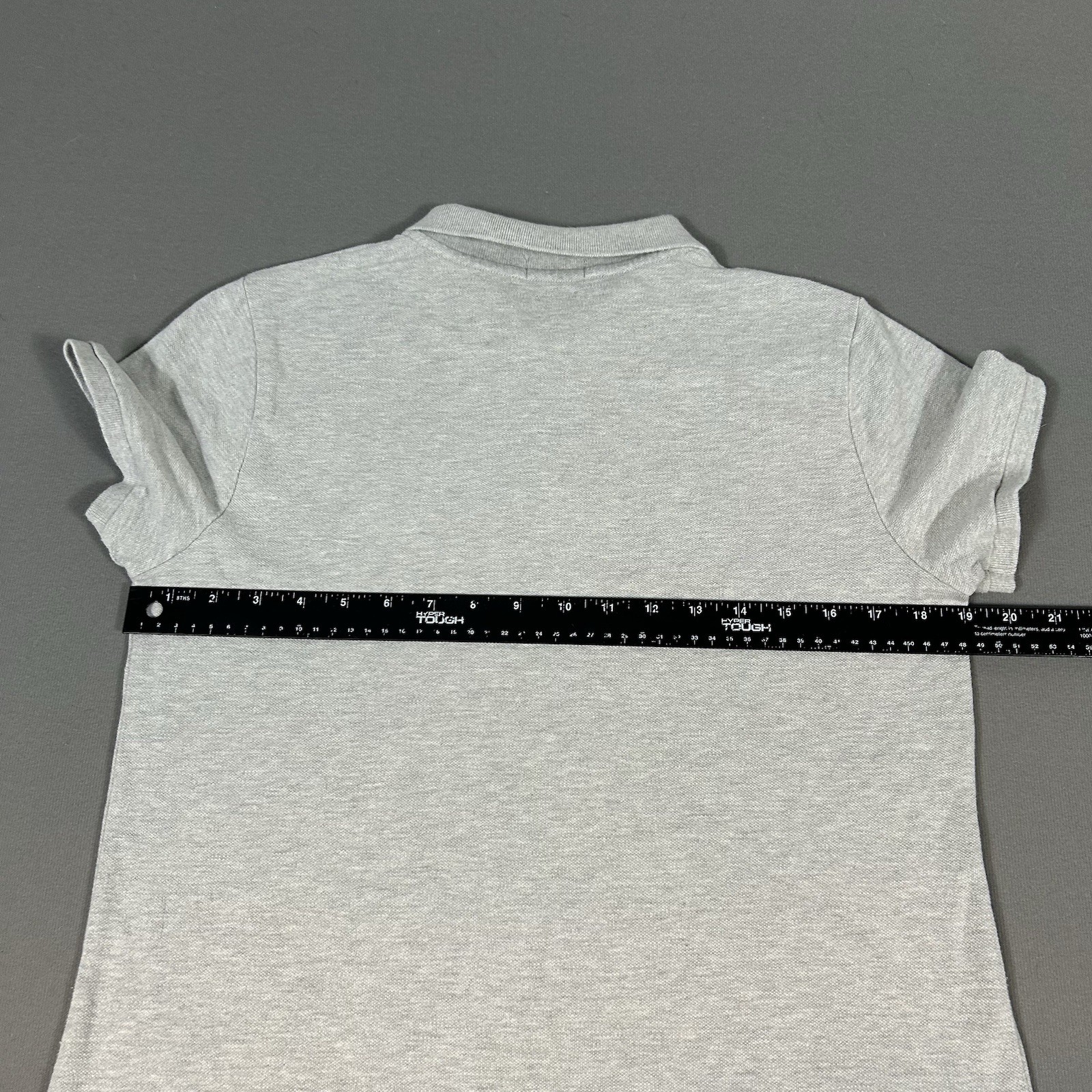 Polo Bear Ralph Lauren The Mesh Mini Dress Womens Large Gray Knit Cotton
