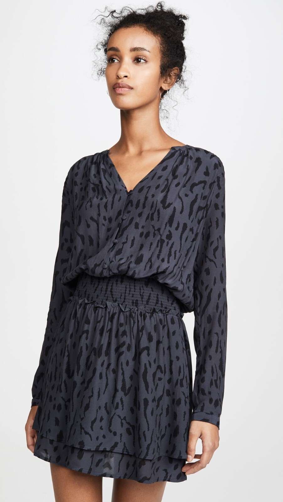 RAILS Jasmine Dress Ash Cheetah Size XS