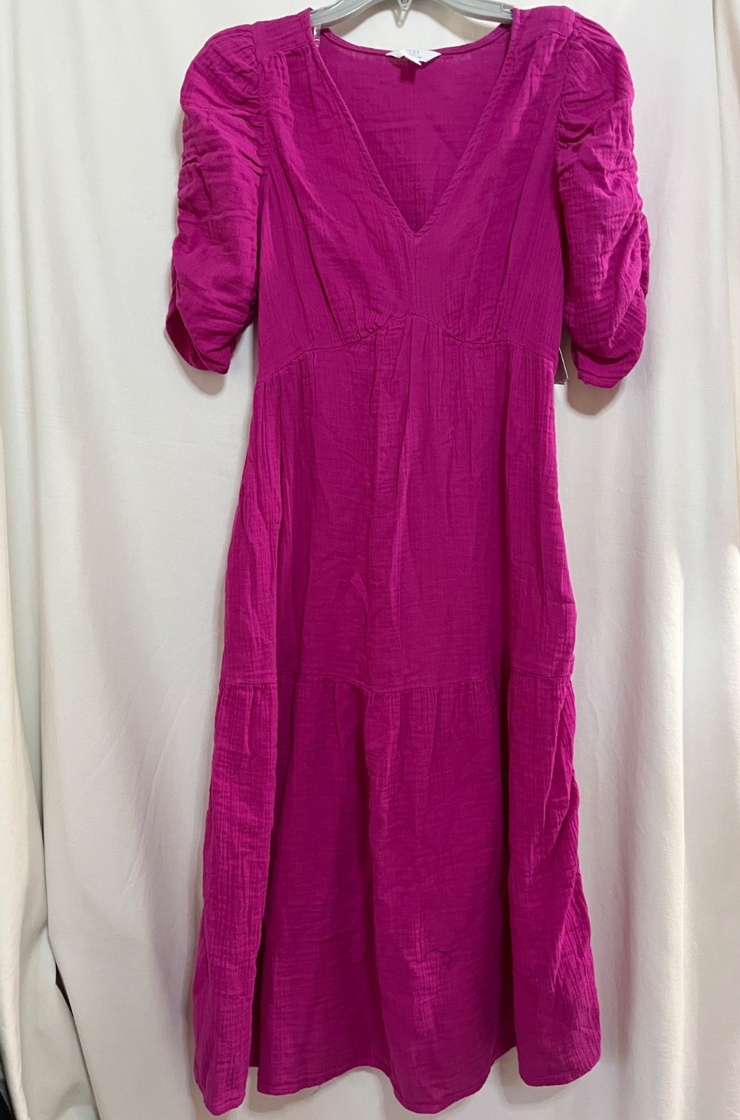 Time And Tru Women’s Double Cloth MIDI Dress U pick sizes Orchid Glow New
