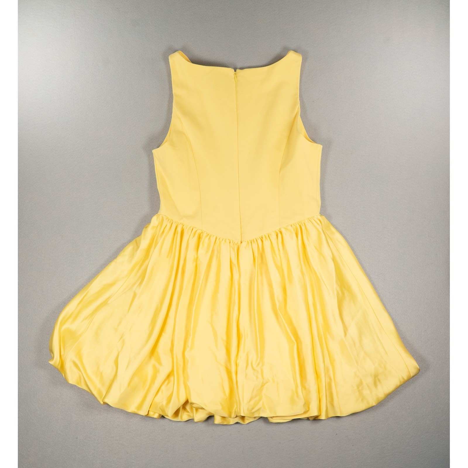 Maeve Anthropologie Yellow Bubble Hem Sleeveless Mini Dress Size M NWT