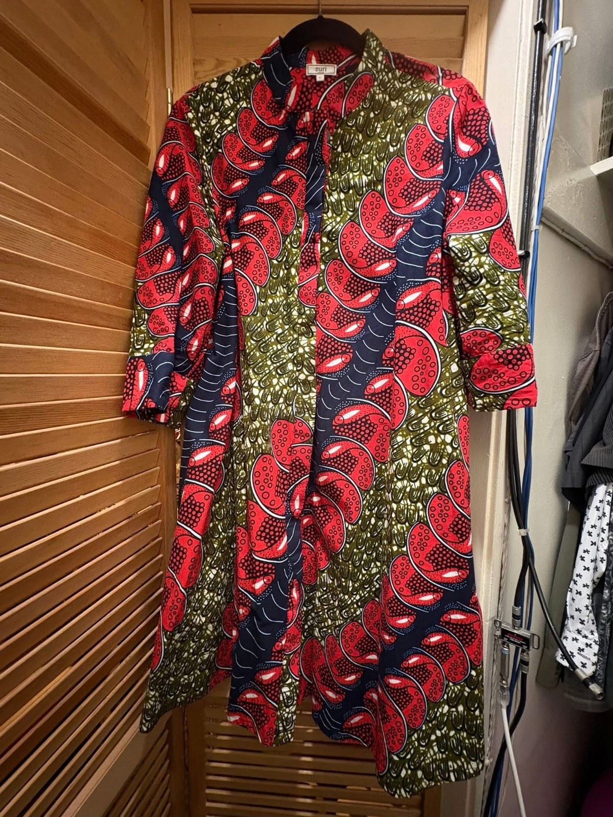 ZURI Kenya Sz M standard “Red Herring” Dress