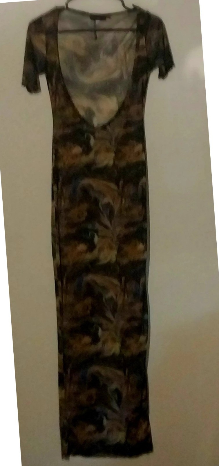 Mesh Maxi Dark Floral Whimsigoth Pretty Lil Things Size 6 Beach Sexy Vampire