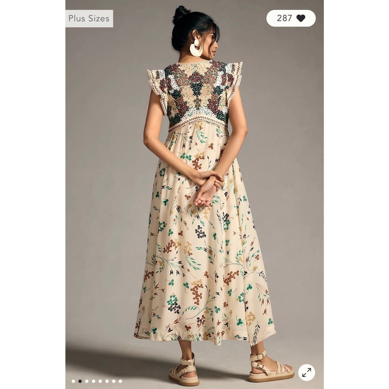 NWT❤️Anthro V-Neck Maxi Dress sz10