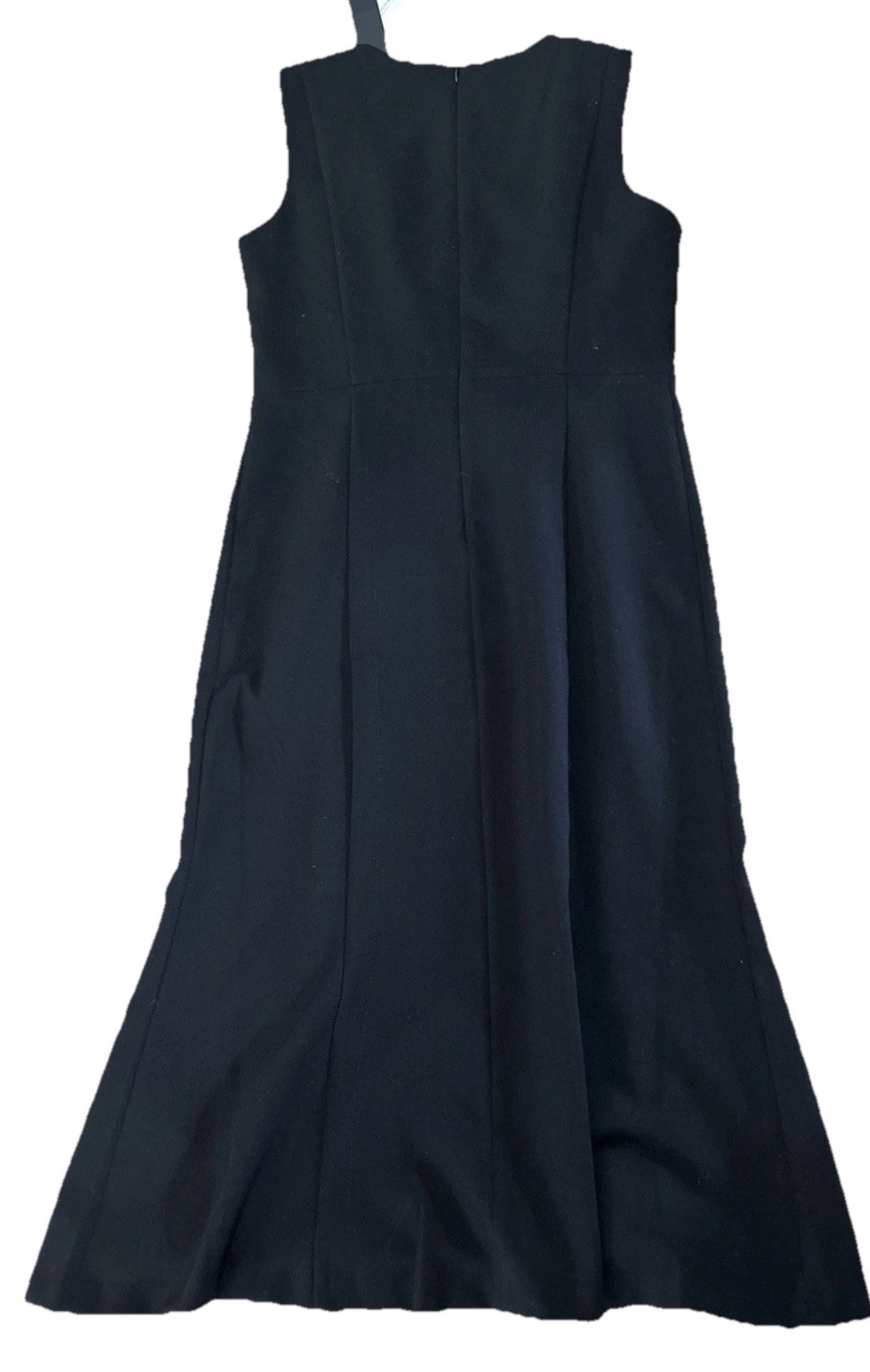Banana Republic 10 NWT Black Sleeveless Midi Knit Dress Formal Office Classy