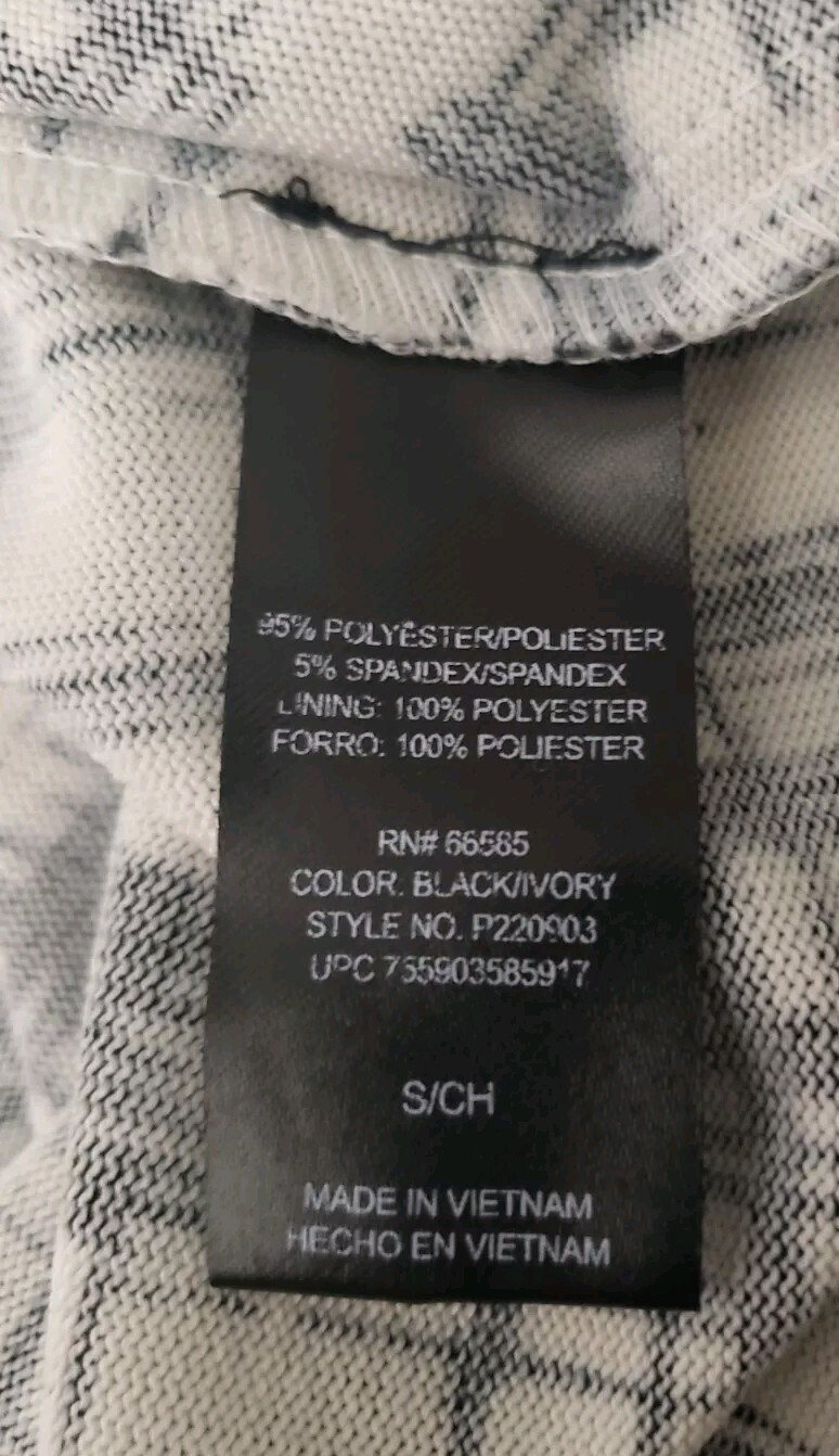 Perceptions New York Shift Dress Size Small Pleated Front Abstract