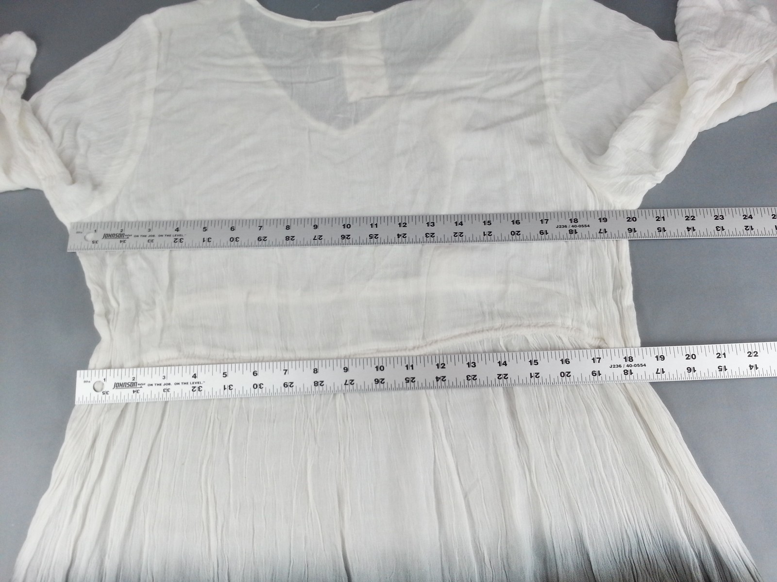 NWT Cute Options Womens XL Ombre Rayon Beach Dress White Beach Tassel Drawstring