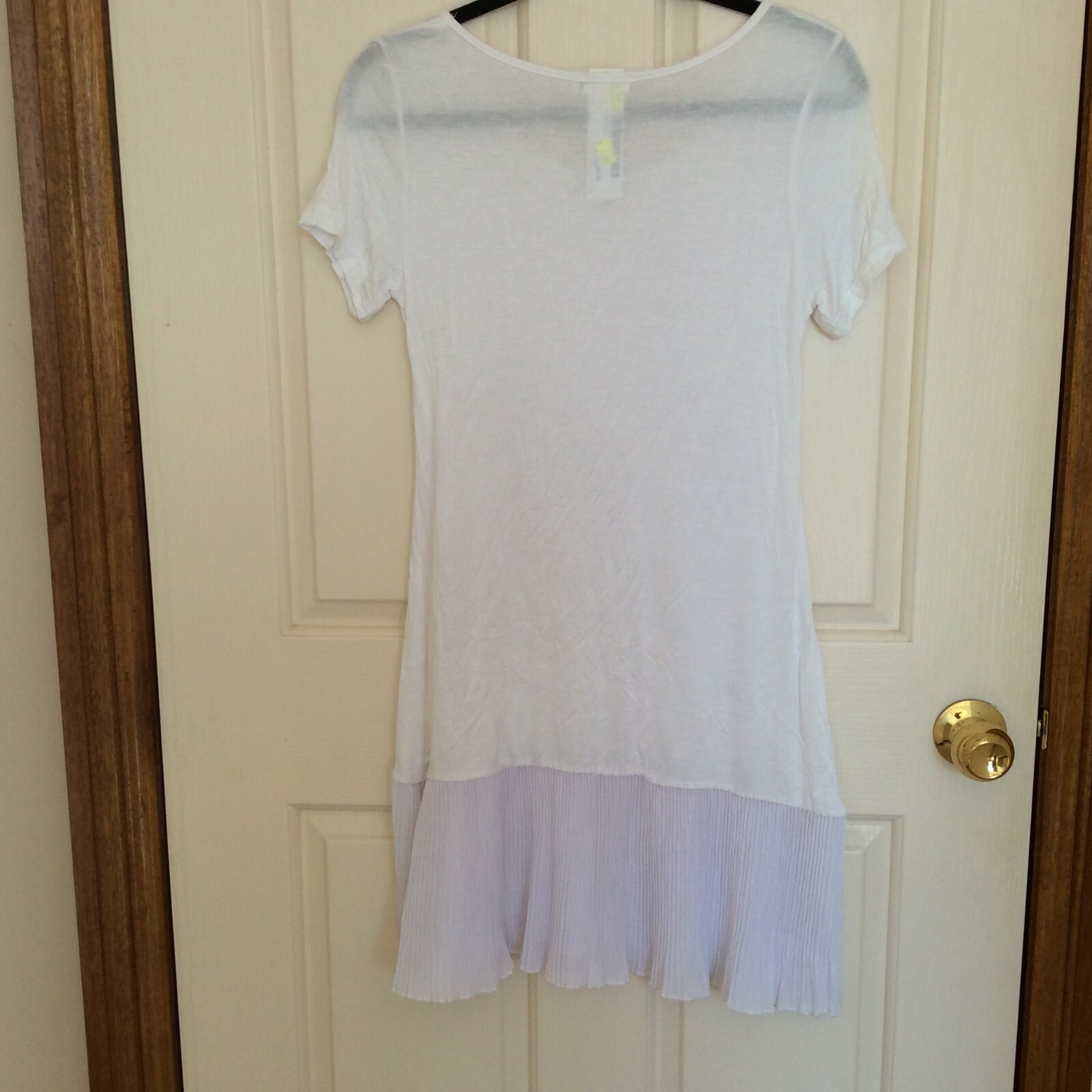FILO WOMENS SHORT SLEEVE WITH PLEAT CHIFFON TRIM DRESS SIZES 8, 10, 12, 14