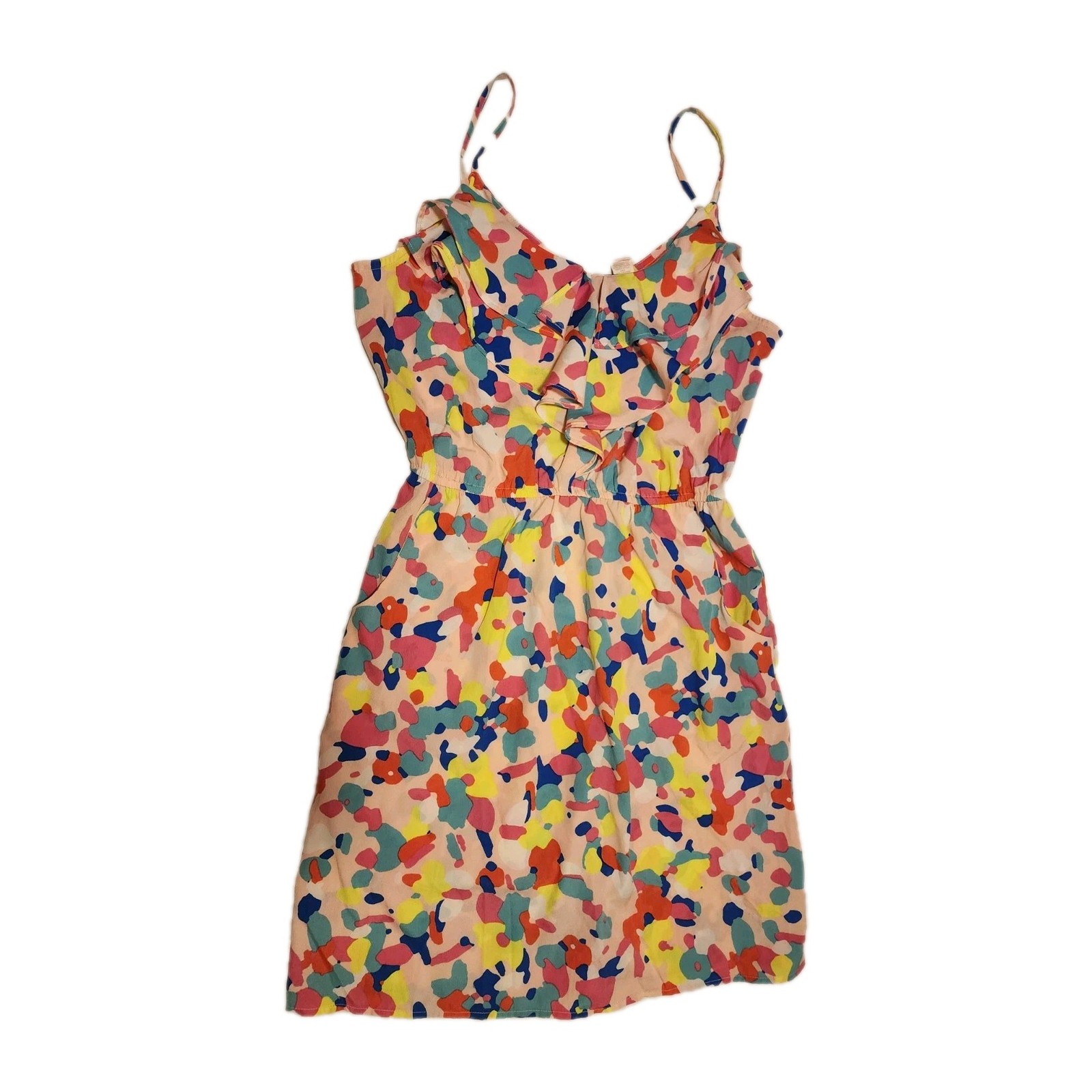 Red Camel Cami Spaghetti Strap Dress Cruisewear Sz M