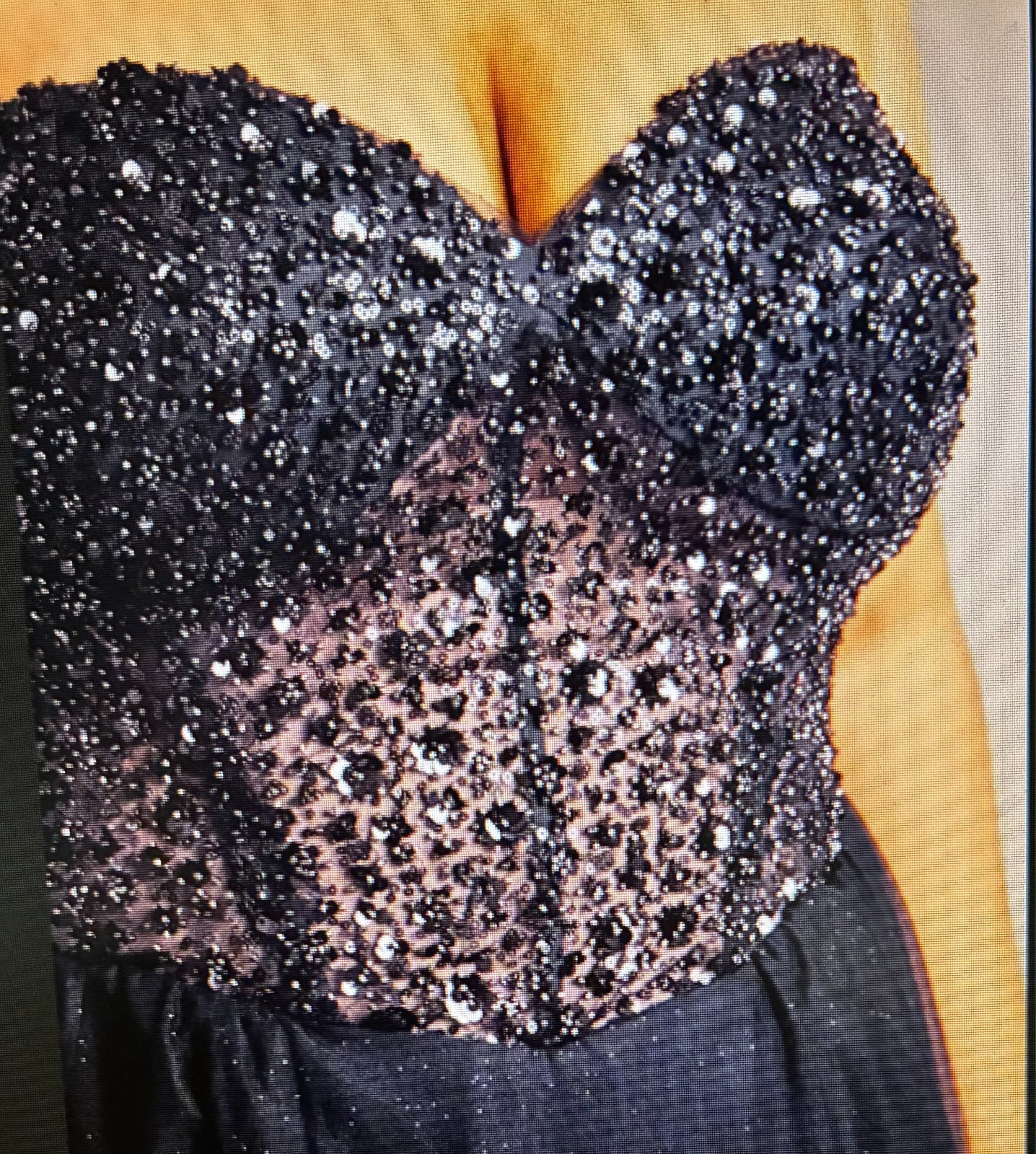 NWT-Jules&Cleo-Glitter Sheer Beaded Bodice Strapl’s Tulle/POCKETS-Sz 18-Ret $300