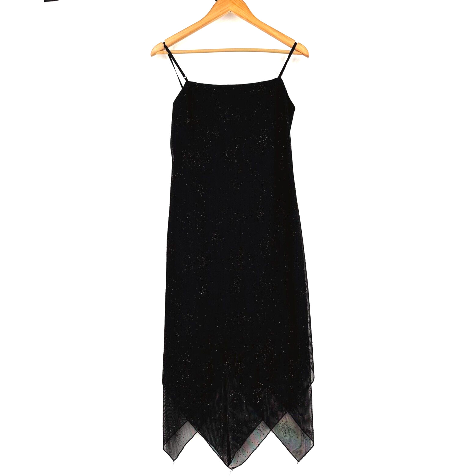 Vintage Windsor Y2K Womens Slip Dress Midi Large Whimsygoth Fairygrunge Witchy