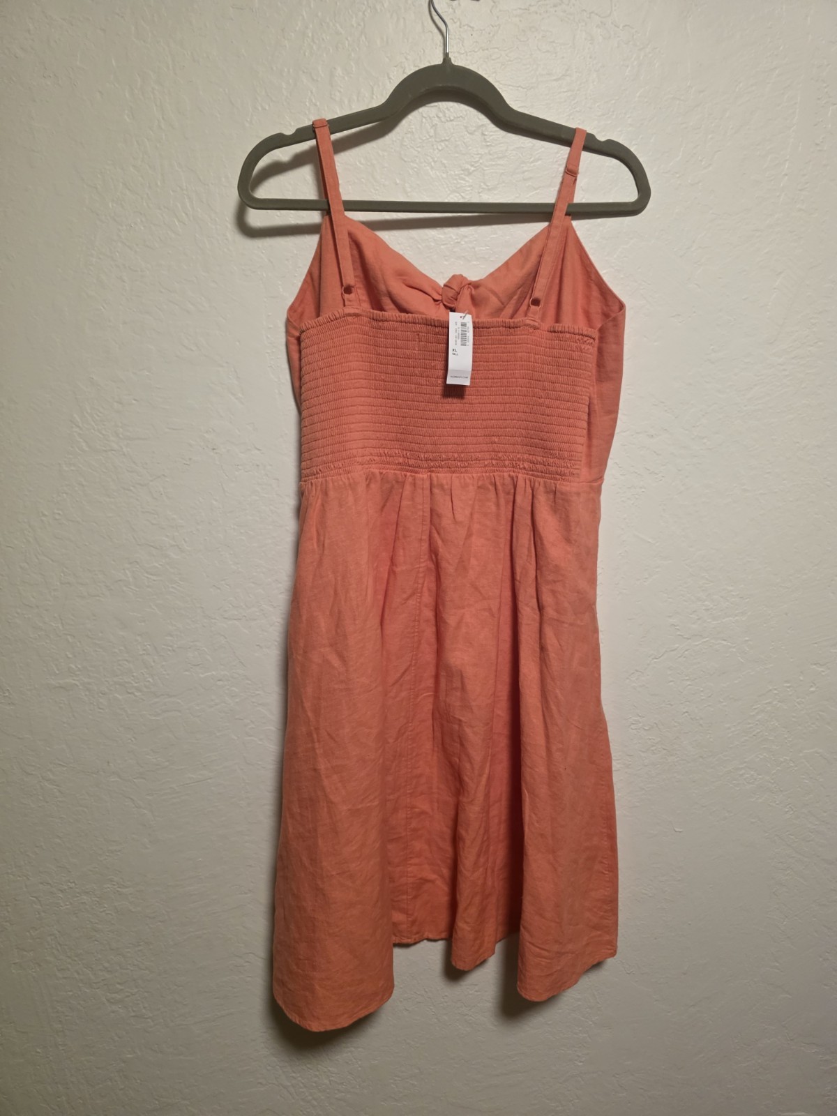 Old Navy Smocked Back Fit & Flare Mini Dress Sz XL TALL Cottagecore Coquette