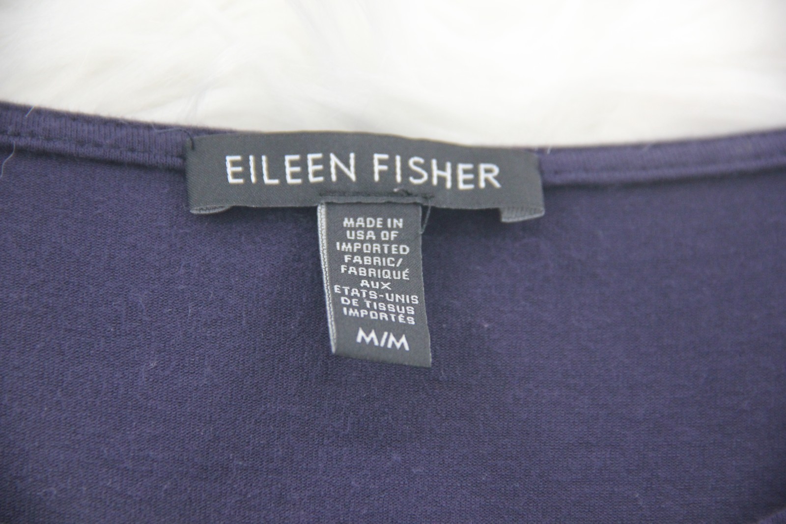 Eileen Fisher Sleeveless Navy Slip Midi Dress Medium Lightweight Stretch #1188