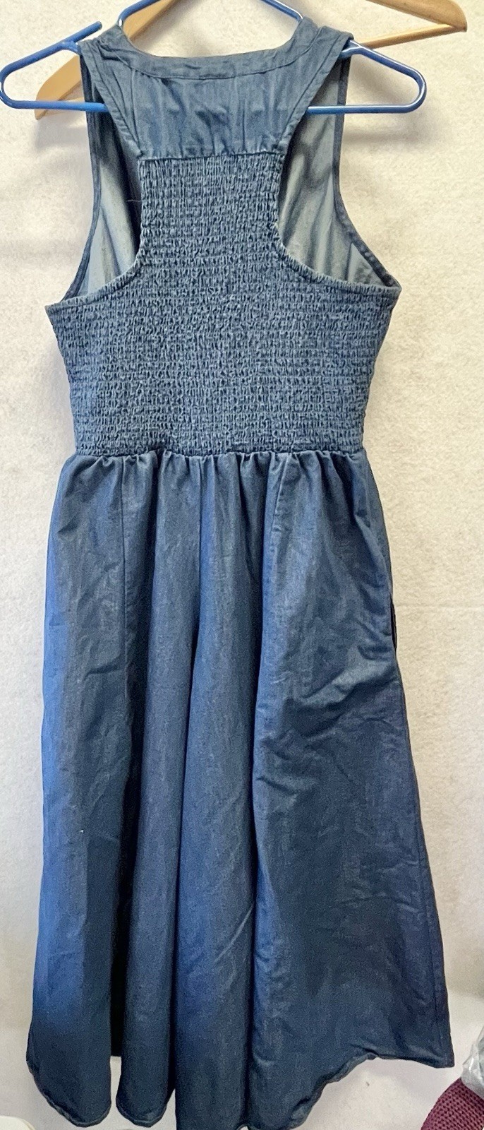 Step In Style Blue Denim Sleeves Dress Size Medium
