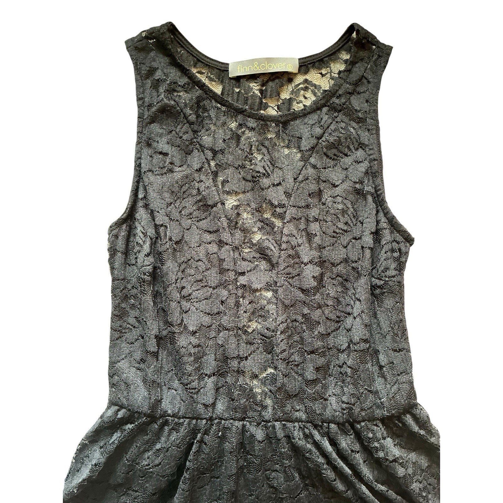 Black Lace Skater Dress – Size Small Juniors LBD Whimsigoth Fit & Flare
