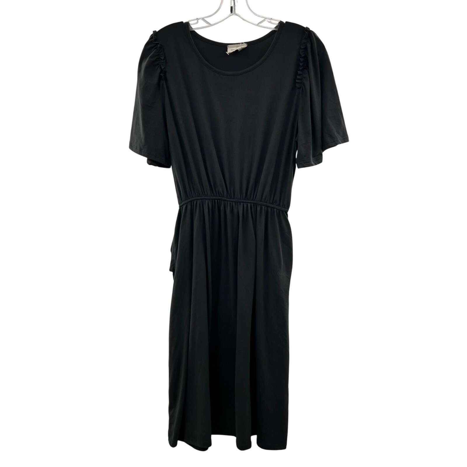 Betsey’s Boutique Shop Women’s Gray Short Sleeve A-Line Dress Size Large