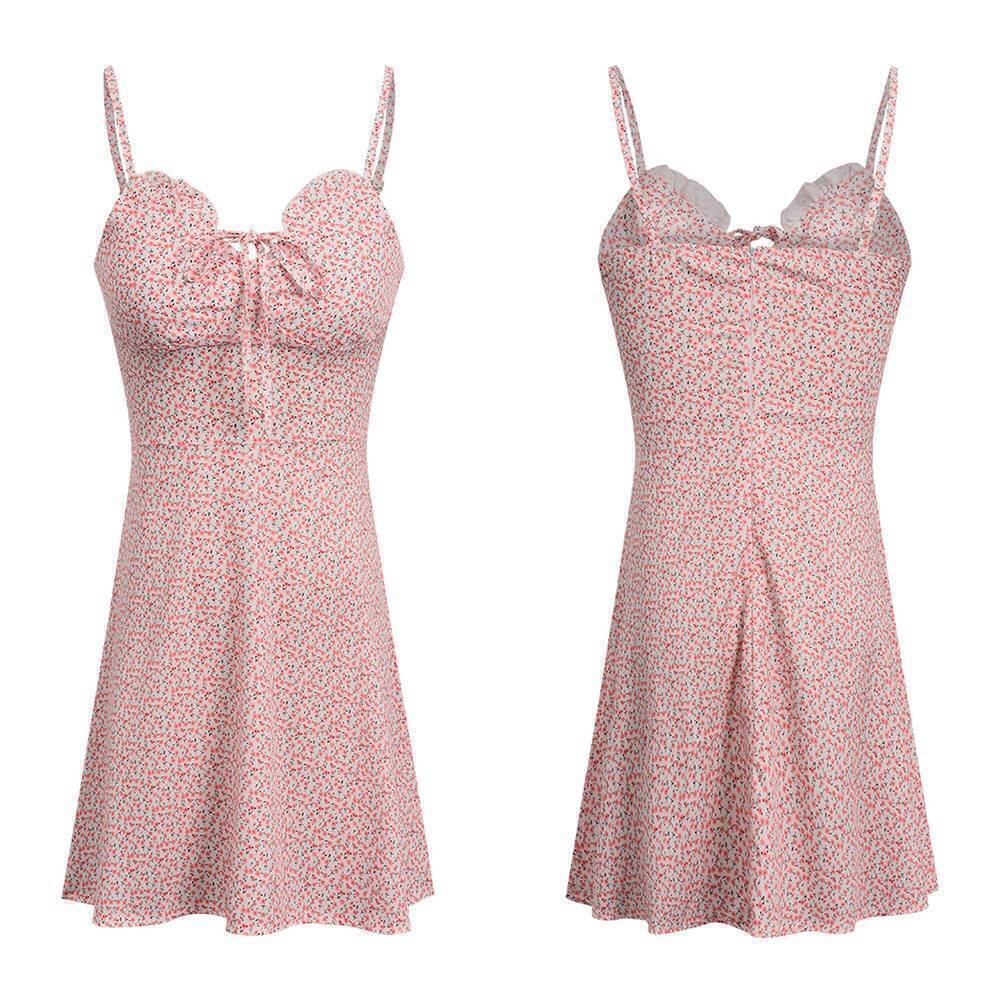 Sexy Womens Summer Boho Floral Printed Mini Dress Strappy Holiday Beach Sundress