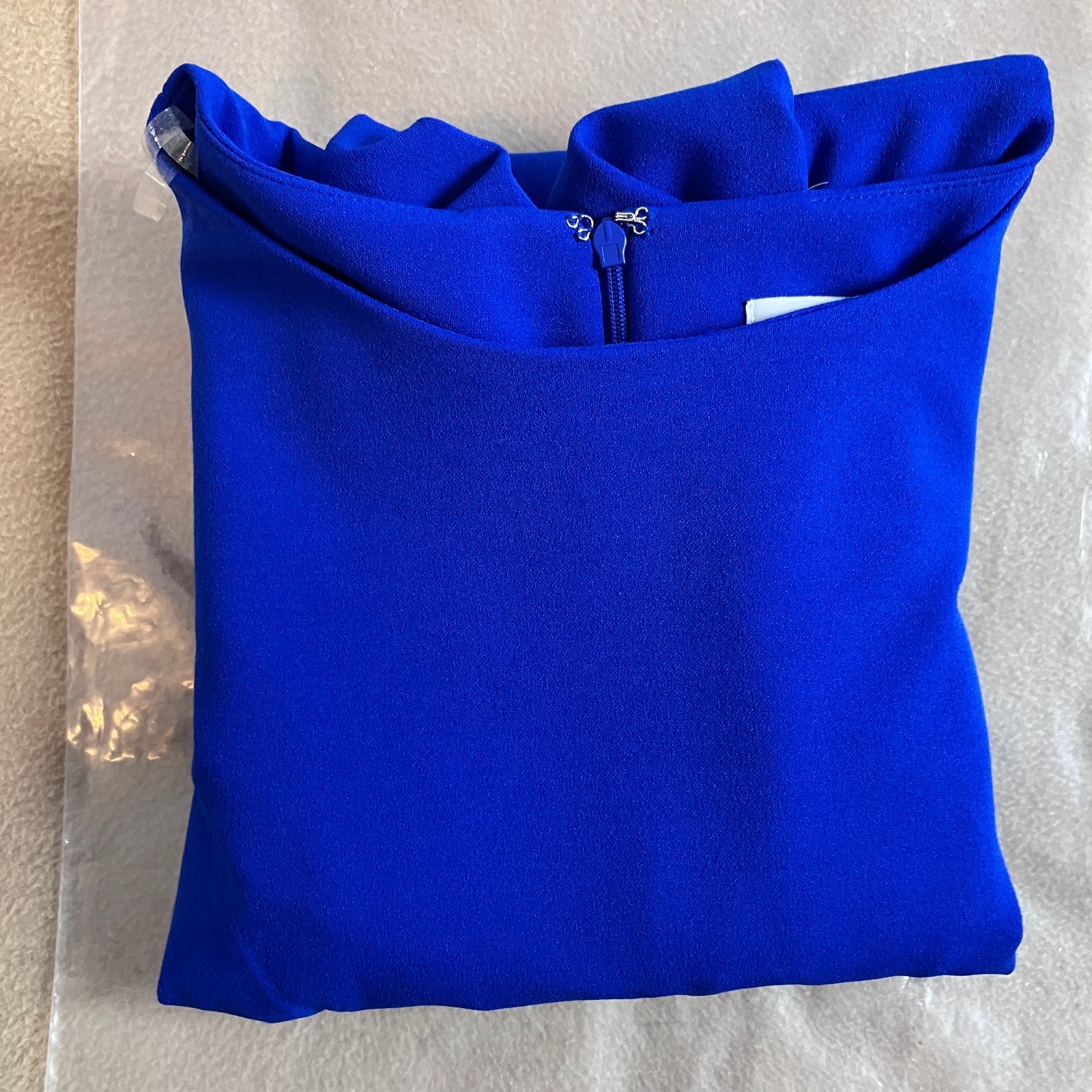 Shelby & Palmer Women’s Sheath Dress Size 6 Vibrant Blue Puff Sleeve Stretch NWT
