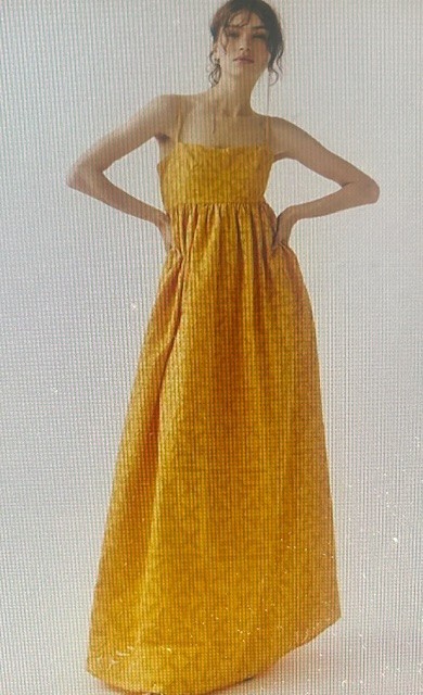 Free People Boardwalk Marigold Strap Flowing Embroidered Maxi Dress NEW RARE