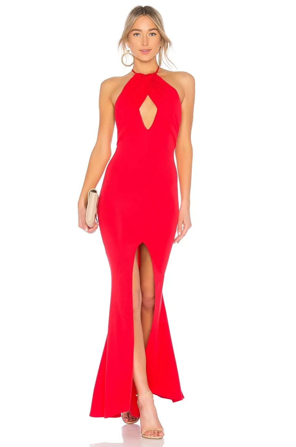 Lovers + Friends Rosa Gown in Red Rose Women Size XL