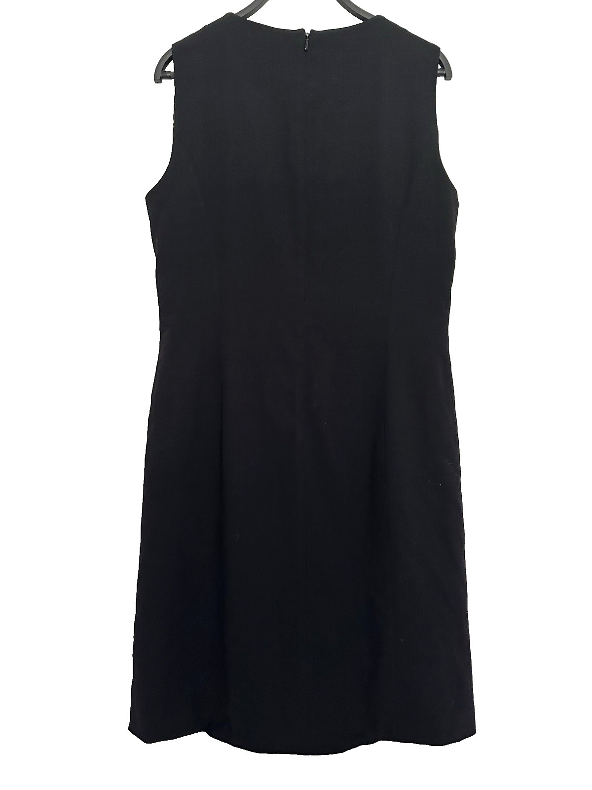 Brooks Brothers Loro Piana Sheath Dress Women’s 14 Black Stretch Wool Silk Lined