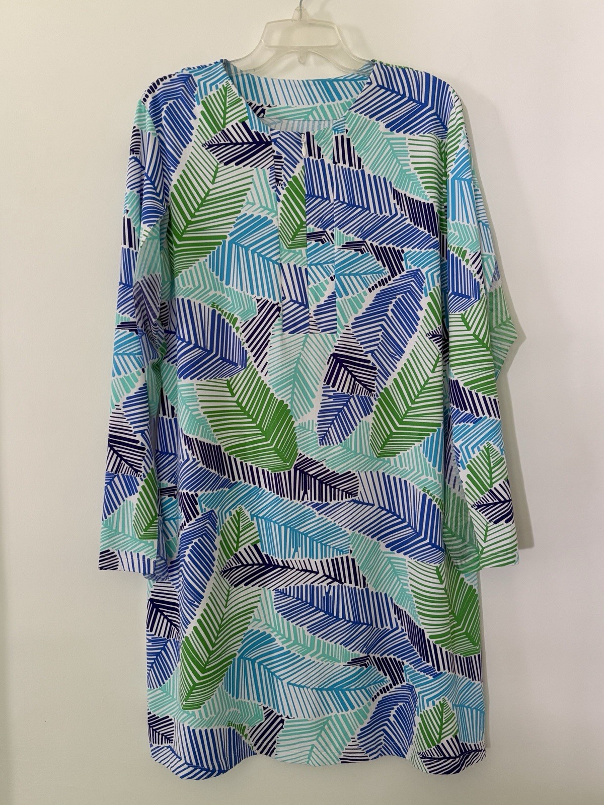 IBKUL Tunic Dress Womens XL Marley Print Golf UPF Tennis Resort Beach Outdoor