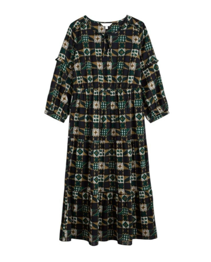 Seasalt Women’s Dearling Brand New Tags Dress UK 14 US 10 Tiered Lined Pockets