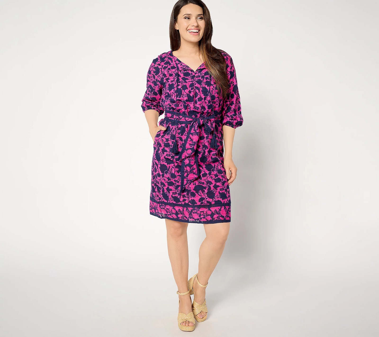 Studio Park x Amy Stran TALL Dress /Removable Belt – Berry (Sz 2XT) a648606 –