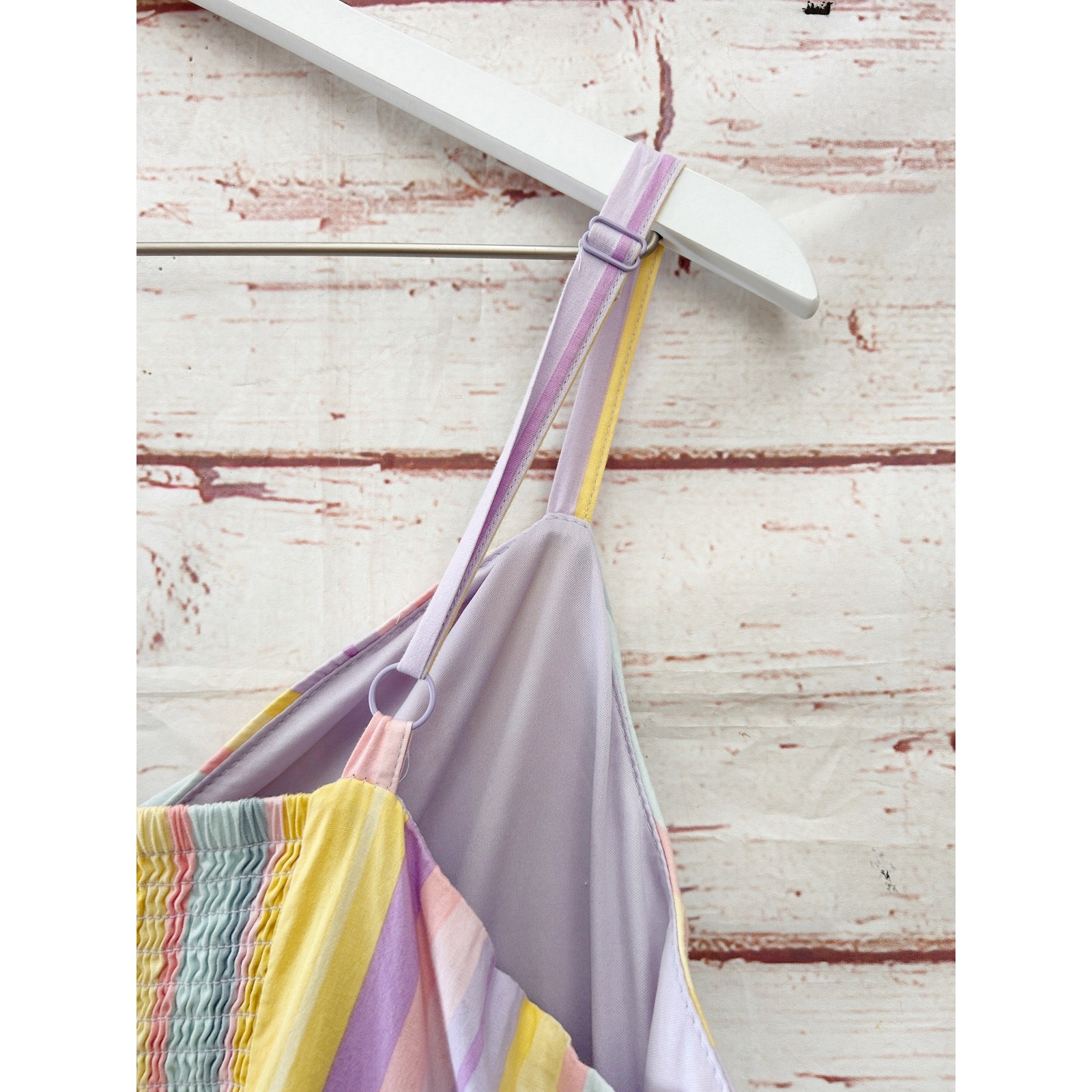 TORRID Pastel Rainbow Stripe Poplin Tie Front Skater Dress Pockets Size 2X 2