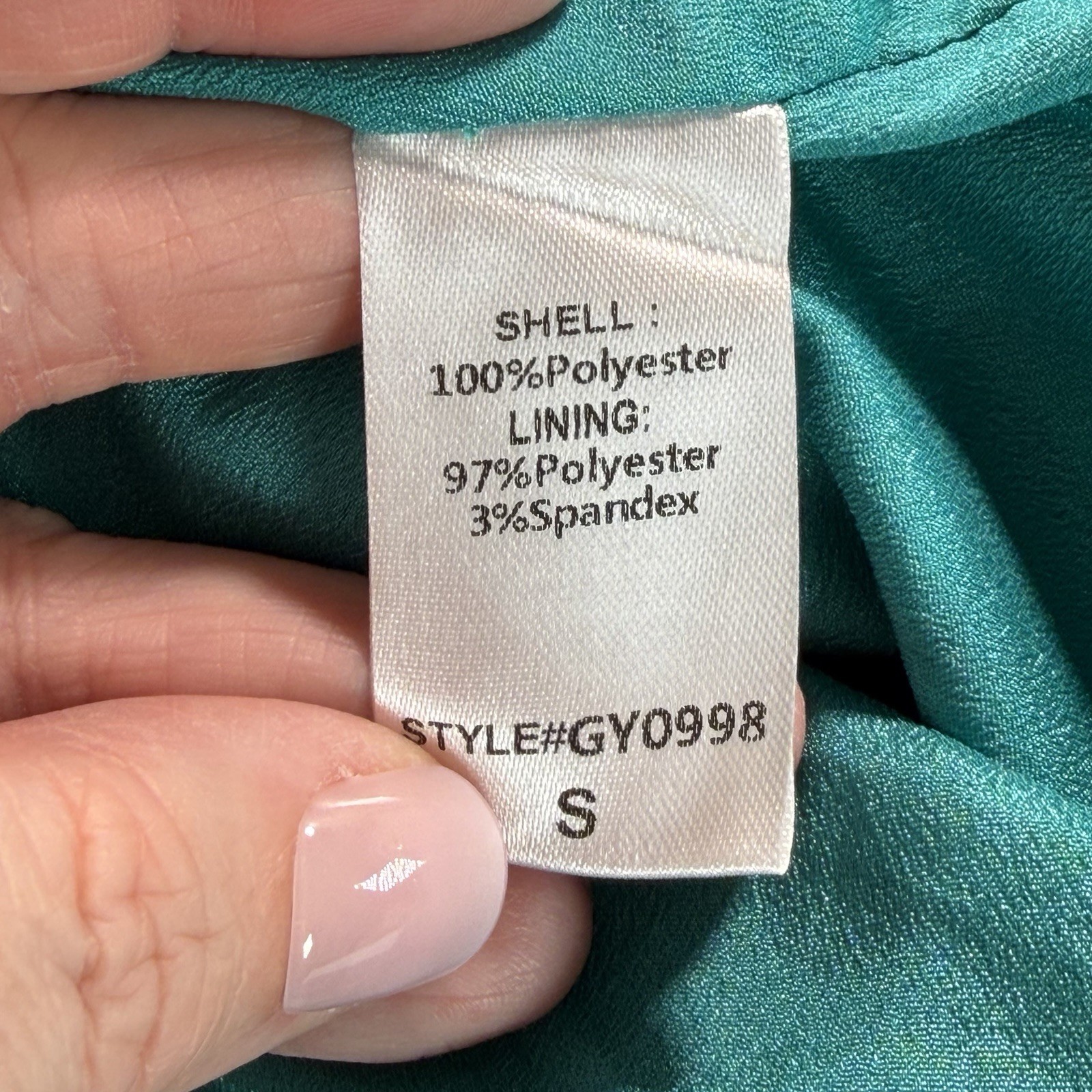 Do + Be Women’s Turquoise Blue Long Sleeve Cocktail Dress Semi Formal NWT S