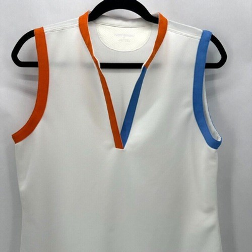 Tory Burch Tory Sport Sleeveless Tunic Dress Size L White Tennis Pickleball NWT
