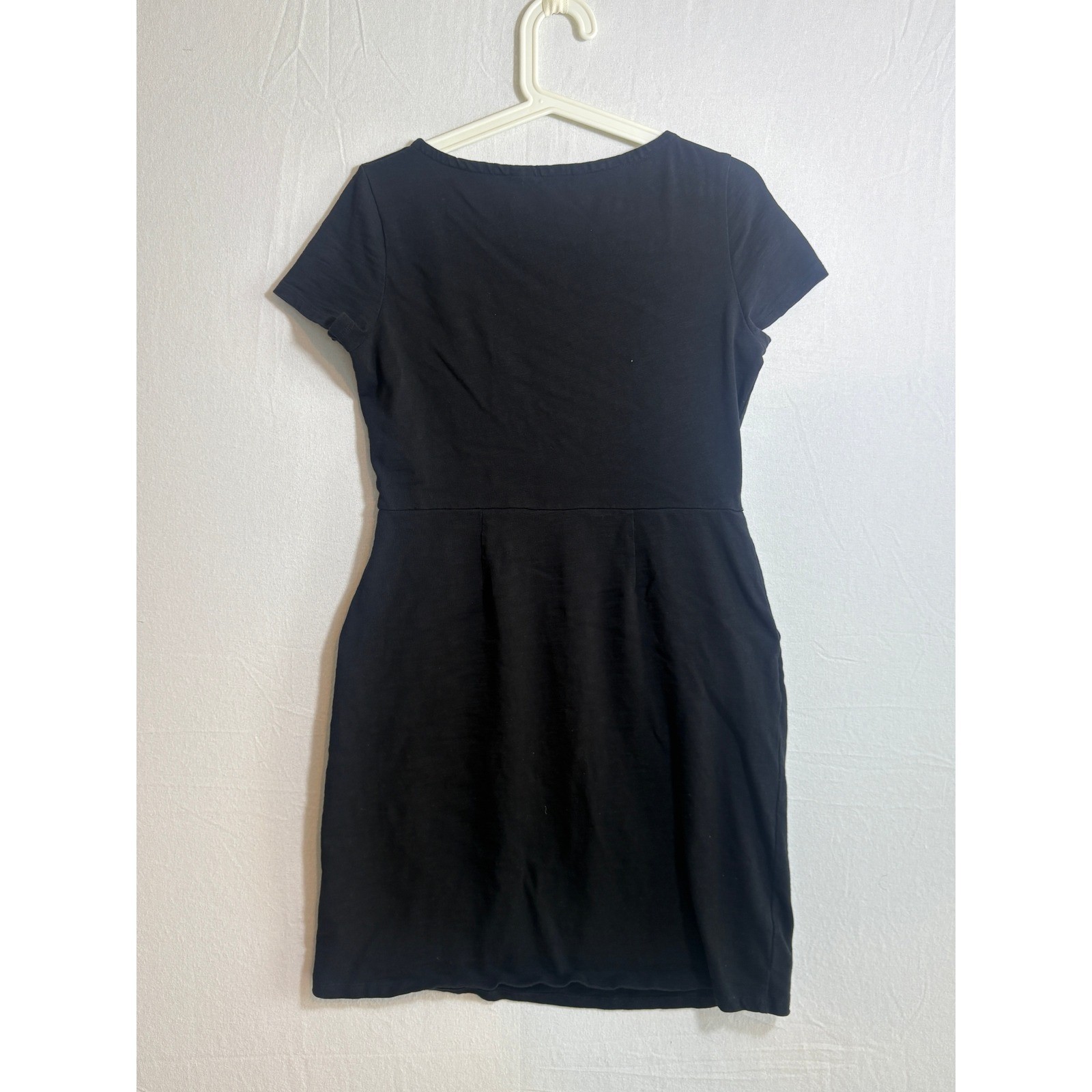 Boden Phoebe Jersey Dress Black Short Sleeve Cotton Dress Womens 6P US 10P UK