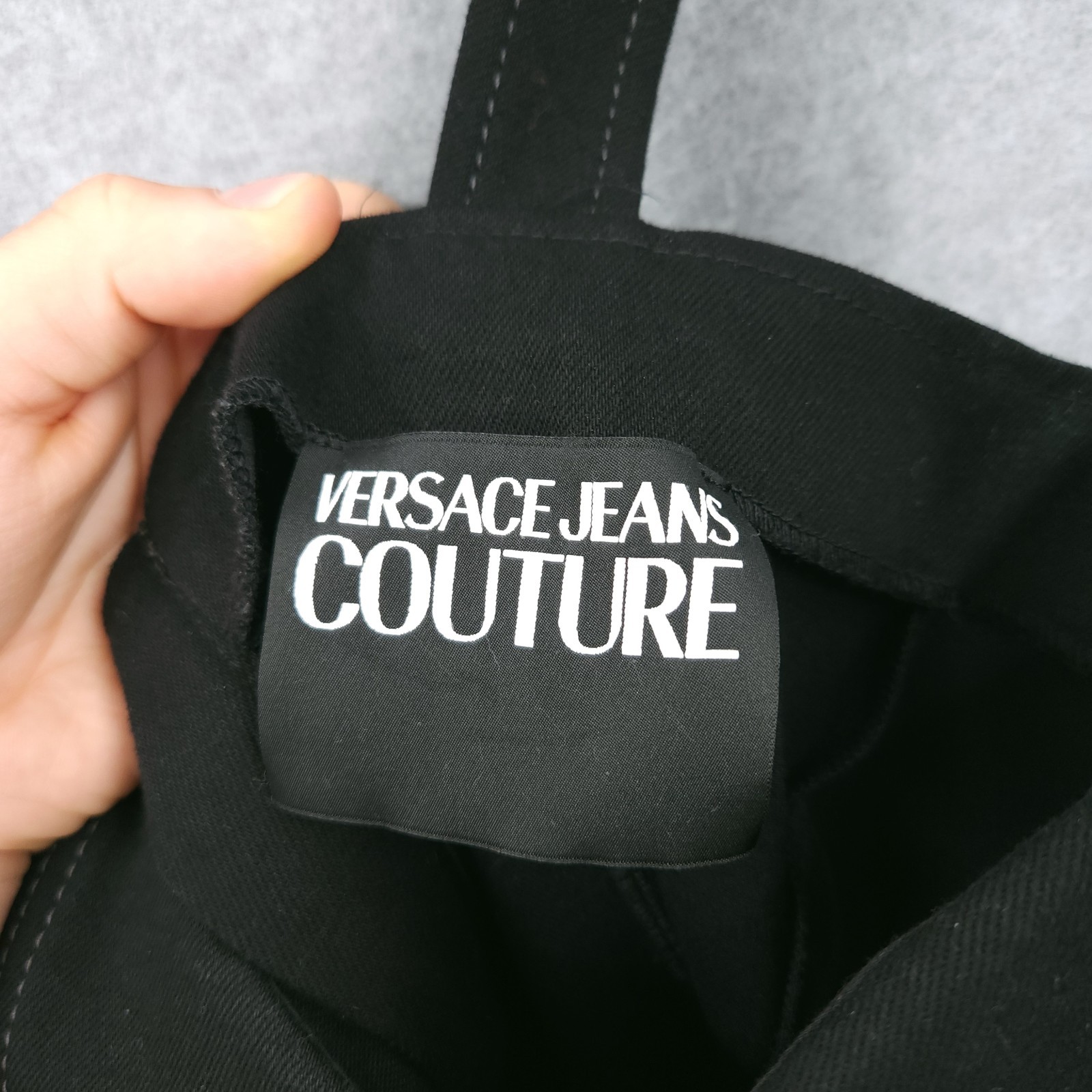 Versace Jeans Couture Baroque Buckle Embellished Seam Sheath Black Dress 2 NWT